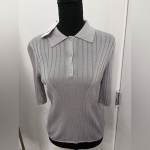 Zara Gray Button Down Shirt